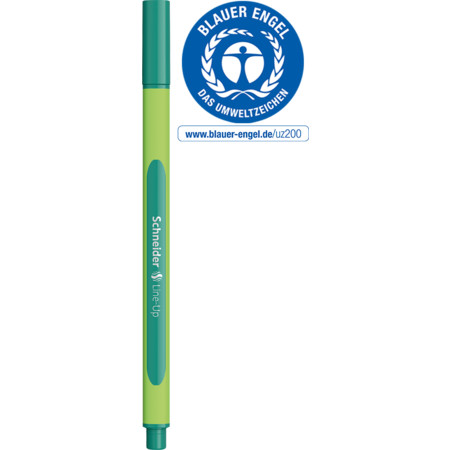 Line-Up nautic-green Épaisseurs de trait 0.4 mm Fineliner et Brush pens by Schneider