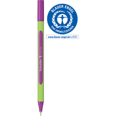 Line-Up electric-purple Trazo de escritura 0.4 mm Fineliner y Brush pens by Schneider