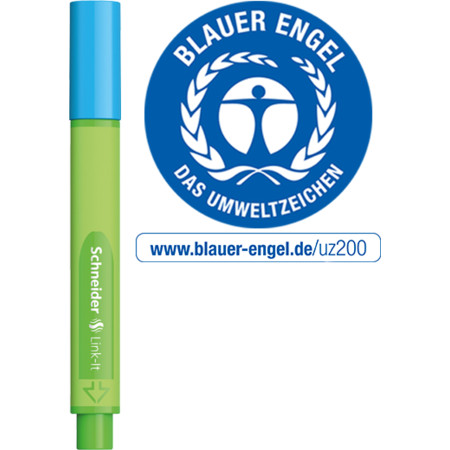 Link-It mineral-blue Strichstärke 0.4 mm Fineliner und Faserschreiber von Schneider