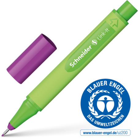 Link-It electric-purple Strichstärke 0.4 mm Fineliner und Faserschreiber von Schneider