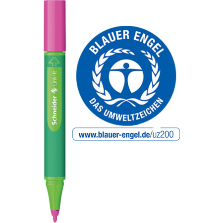 Link-It fashion-pink Strichstärke 1 mm Fineliner und Faserschreiber von Schneider