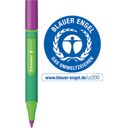 Link-It electric-purple Strichstärke 1 mm Fineliner und Faserschreiber von Schneider