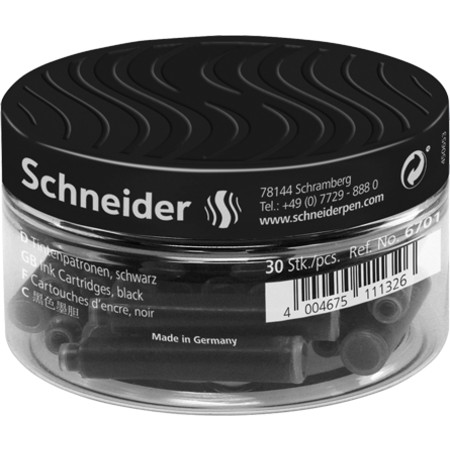 30x Ink cartridges black Cartridges and ink bottles by Schneider