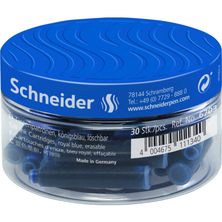 30x Ink cartridges blue Cartridges and ink bottles by Schneider