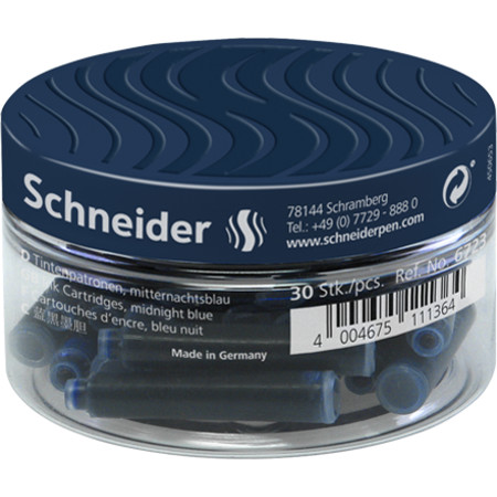 30x Ink cartridges midnight blue Cartridges and ink bottles by Schneider