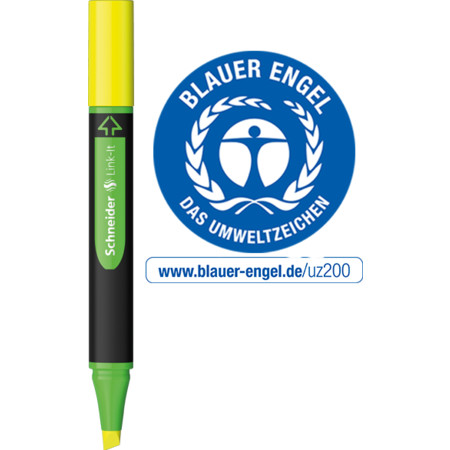 Schneider marka Link-It Sarı Çizgi kalınlığı 1+4 mm Fosforlu Kalemler