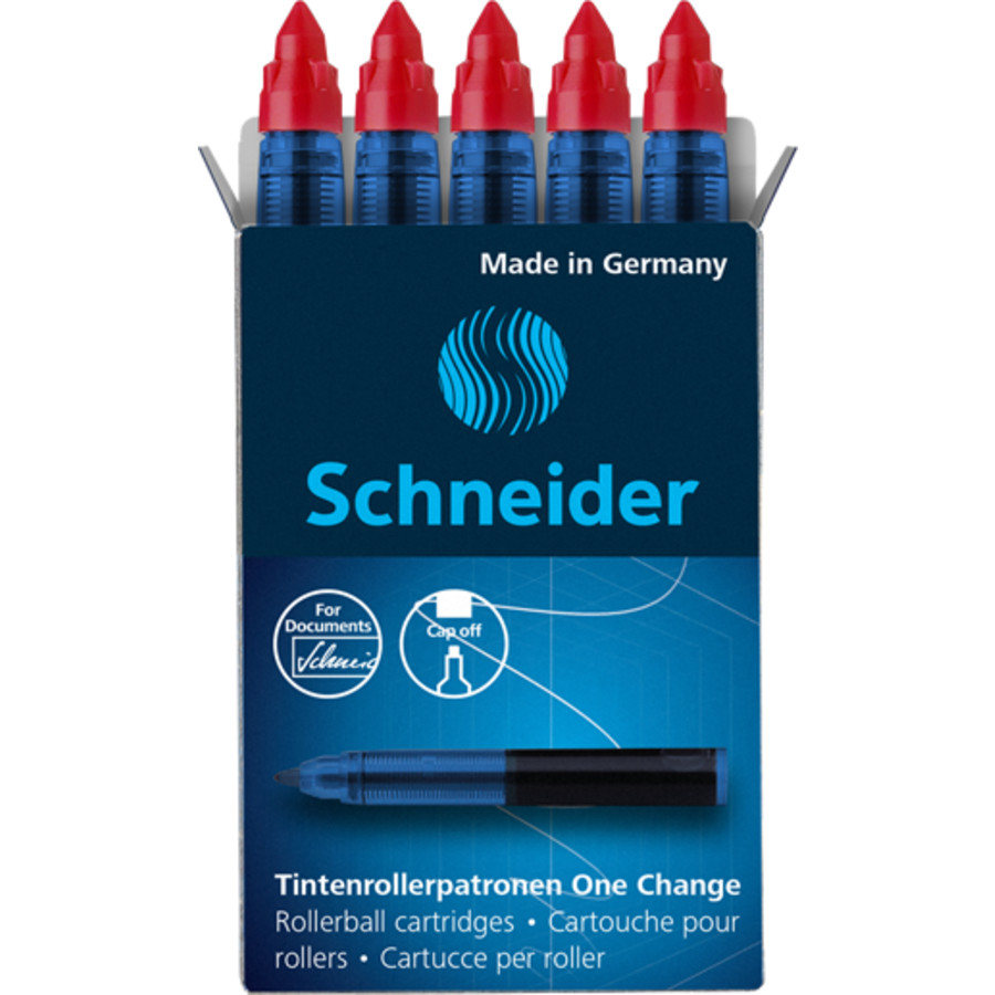 Tintenroller Schneider One Change, dokumentenecht, nachfüllbar, 0,6mm