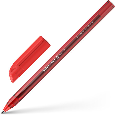 Schneider marka Vizz Kırmızı Çizgi kalınlığı F Tükenmez Kalemler
