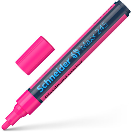 Maxx 245 pink Schrijfbreedte 1-3 mm Glasboard markers von Schneider