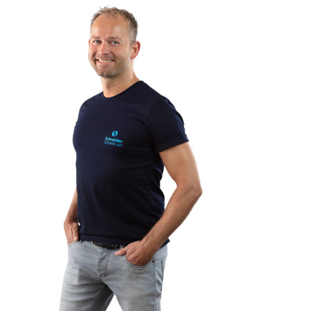 Schneider T-Shirt tiefblau Größe S Schneider Merchandise von Trigema