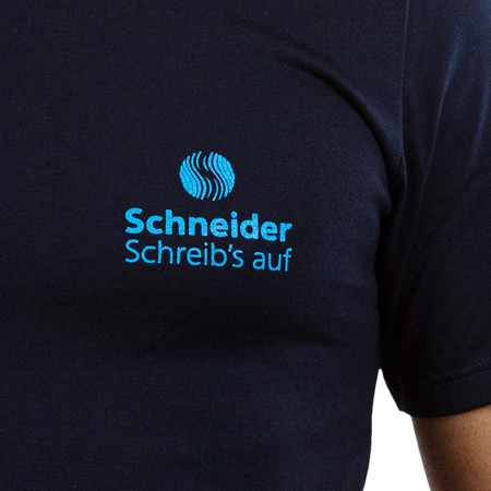 Schneider T-Shirt tiefblau Größe L Schneider Merchandise von Trigema