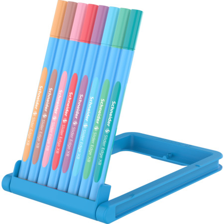 Slider Edge Pastel pencil case Multipack Line width XB Ballpoint pens von Schneider