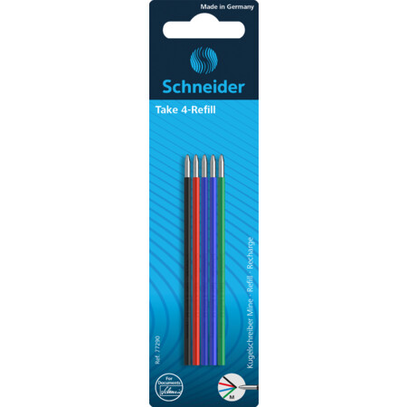 Take 4 Refill 5 pieces Line width M Ballpoint pen refills by Schneider