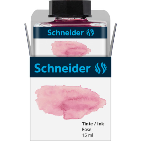 Schneider marka Dolum Şişesi Pastel 15ml Rose Kartuşlar ve Mürekkep Şişeleri
