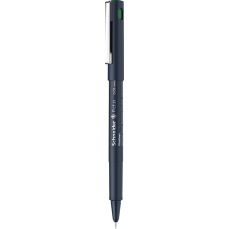 Pictus verde Trazo de escritura 0.05 mm Fineliner y Brush pens by Schneider