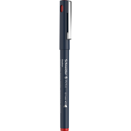 Pictus red Line width 0.1 mm Fineliner and Brush pens by Schneider