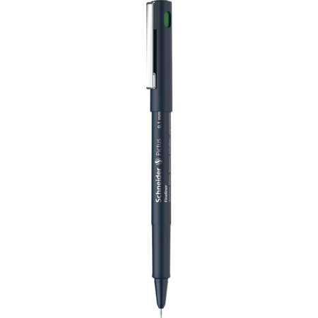 Pictus verde Trazo de escritura 0.1 mm Fineliner y Brush pens by Schneider
