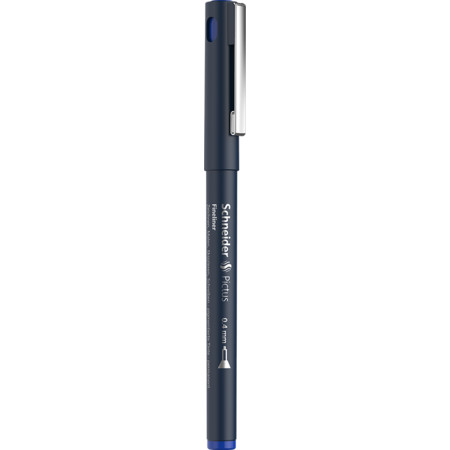 Pictus azul Trazo de escritura 0.4 mm Fineliner y Brush pens by Schneider