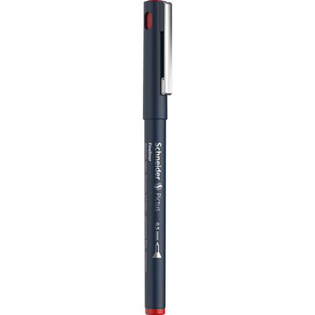 Pictus rouge Épaisseurs de trait 0.5 mm Fineliner et Brush pens by Schneider