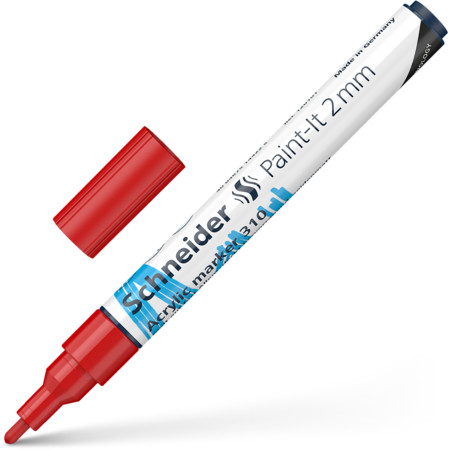 Paint-It 310 2 mm red Line width 2 mm Acrylic markers by Schneider