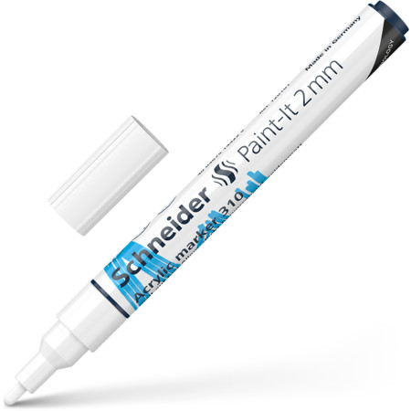 Paint-It 310 2 mm white Line width 2 mm Acrylic markers by Schneider