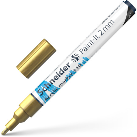 Paint-It 310 2 mm gold Line width 2 mm Acrylic markers by Schneider