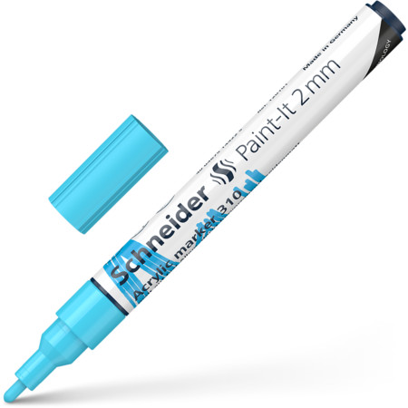 Schneider marka Paint-It 310 2 mm Pastel Mavi Çizgi kalınlığı 2 mm Akrilik Markörler