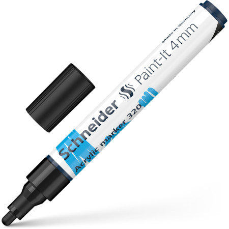 Paint-It 320 4 mm black Line width 4 mm Acrylic markers by Schneider