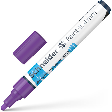 Paint-It 320 4 mm violet Épaisseurs de trait 4 mm Marqueurs acryliques von Schneider