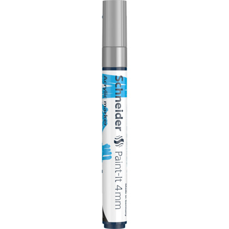 Paint-It 320 4 mm silver Line width 4 mm Acrylic markers by Schneider