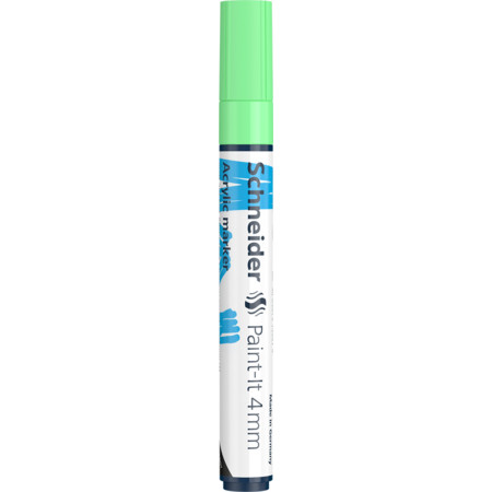 Paint-It 320 4 mm pastel green Line width 4 mm Acrylic markers by Schneider