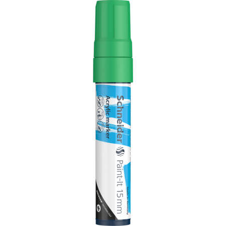 Paint-It 330 15 mm green Line width 15 mm Acrylic markers by Schneider