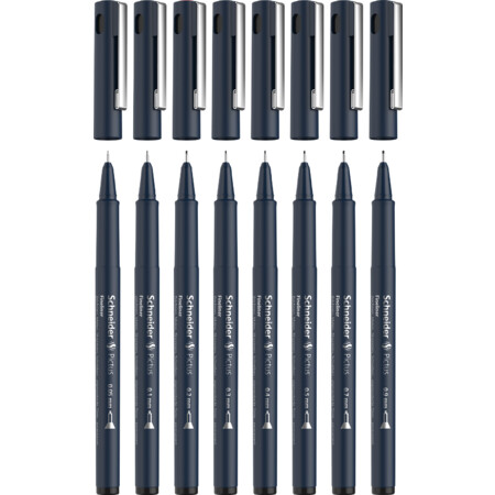 Pictus Multipack Line width Mixed Fineliner & Brush pens by Schneider