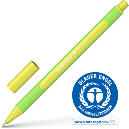 Line-Up pastel-lime Épaisseurs de trait 0.4 mm Fineliner et Brush pens by Schneider