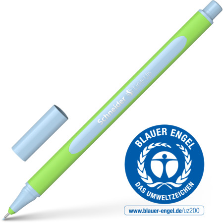 Line-Up pastel-blue Line width 0.4 mm Fineliner and Brush pens by Schneider