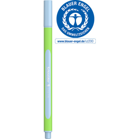 Line-Up pastel-blue Trazo de escritura 0.4 mm Fineliner y Brush pens by Schneider