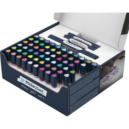 Paint-It 040 Twinmarker Set komplett Fineliner & Brush pens von Schneider