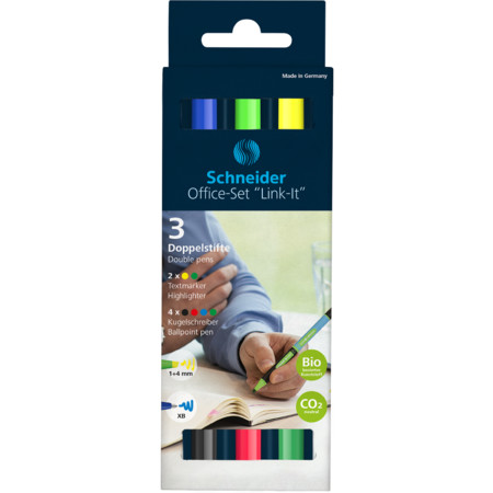 Link-It Office Set Multipack Ballpoint pens by Schneider