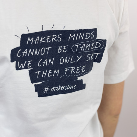 Makers Line T-Shirt weiß Größe M Schneider Merchandise von Trigema