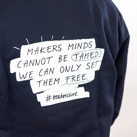 Makers Line Sweatshirt tiefblau Größe M Schneider Merchandise von Trigema