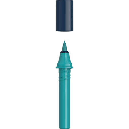 Cartouches de recharge Paint-It 040 pointe pinceau dark turquoise Épaisseurs de trait B Fineliner et Brush pens by Schneider