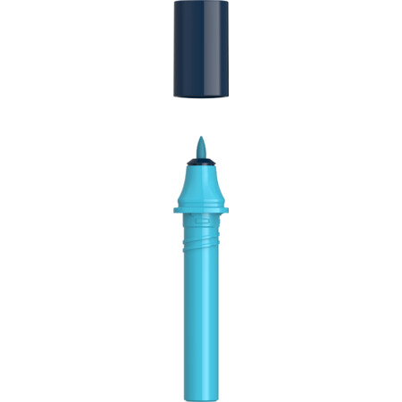 Cartridge Paint-It 040 Round alaska blue Line width F Fineliner and Brush pens by Schneider