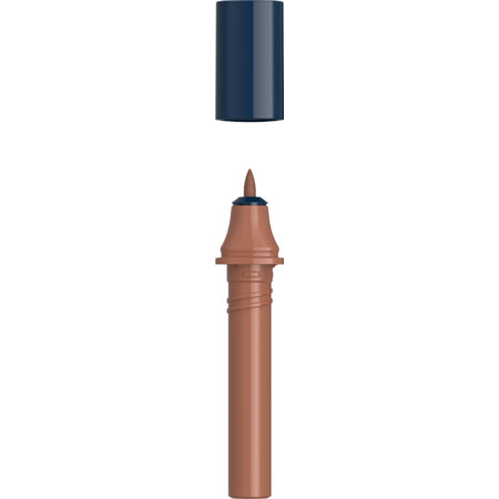 Cartridge Paint-It 040 Round brown Line width F Fineliner and Brush pens by Schneider