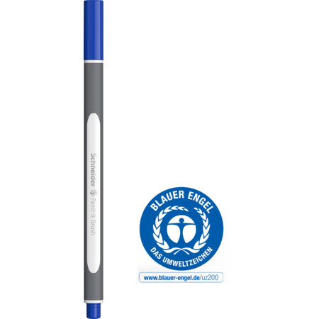 Paint-It 070 blue Épaisseurs de trait Brush Fineliner et Brush pens by Schneider