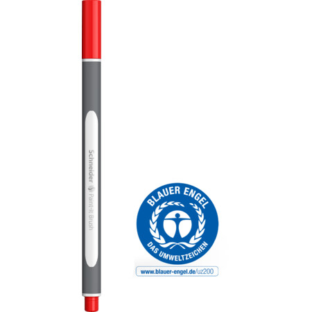 Paint-It 070 red Épaisseurs de trait Brush Fineliner et Brush pens by Schneider