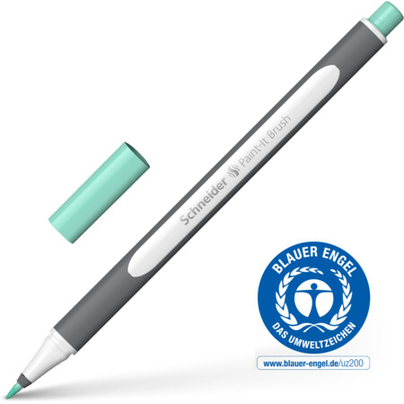 Paint-It 070 turquoise pastel Line width Brush Fineliner & Brush pens by Schneider