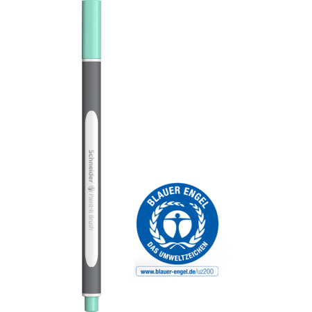 Paint-It 070 turquoise pastel Trazo de escritura Brush Fineliner y Brush pens by Schneider