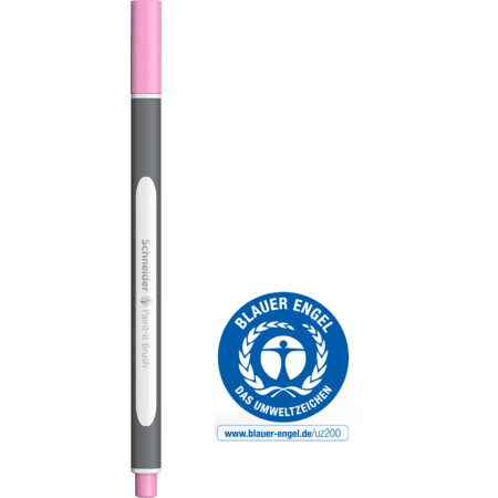 Paint-It 070 pink pastel Line width Brush Fineliner and Brush pens by Schneider
