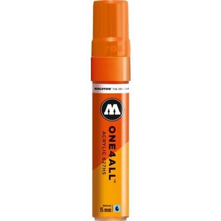 One4All 627HS 15 mm DARE orange Strichstärke 15 mm Acrylmarker von Molotow