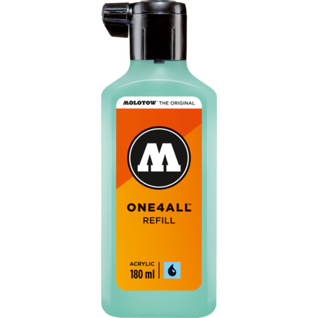 One4All Refill 180ml lagoblau pastell Nachfülltinte für Marker von Molotow
